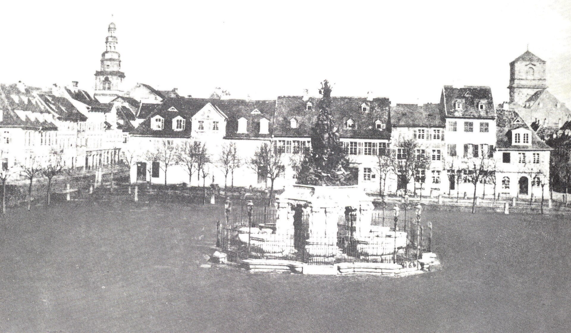Der Paradeplatz im Zentrum der Mannheimer Quadrate